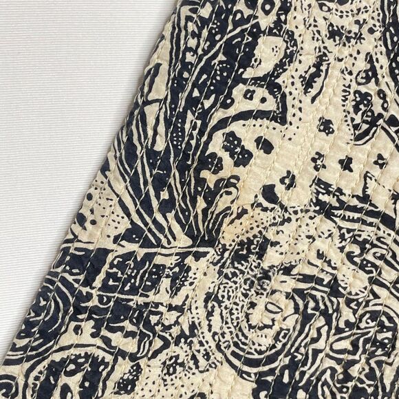Vintage 100% Silk Quilted Jacket L (14) Paisley Print Lightweight Artsy Boho - Picture 3 of 8